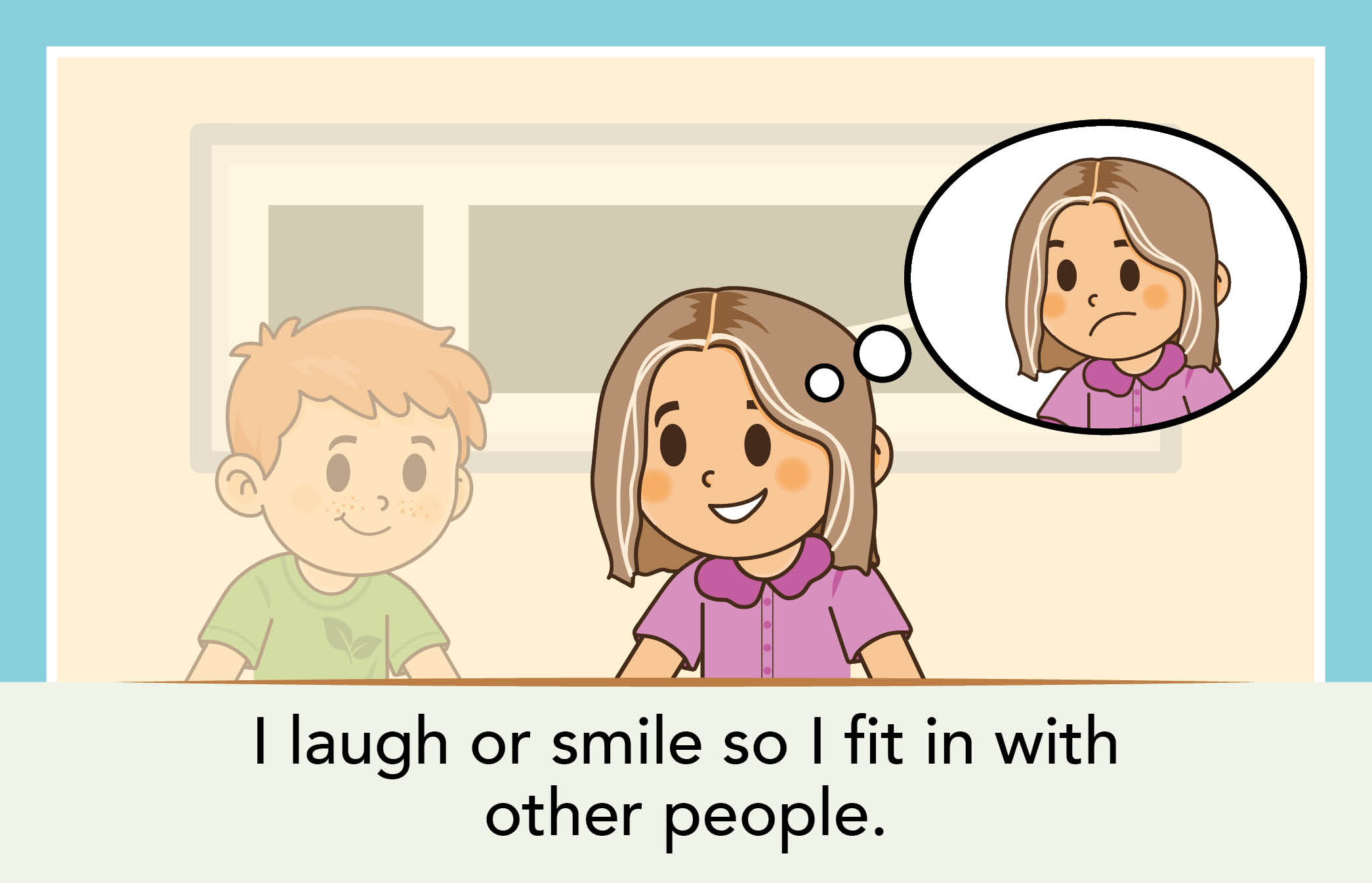 Example card from the Social domain